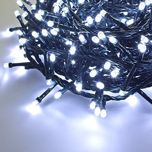 Stringa serie 500 luci di Natale led a prisma blu catena 40 mt per uso esterno e