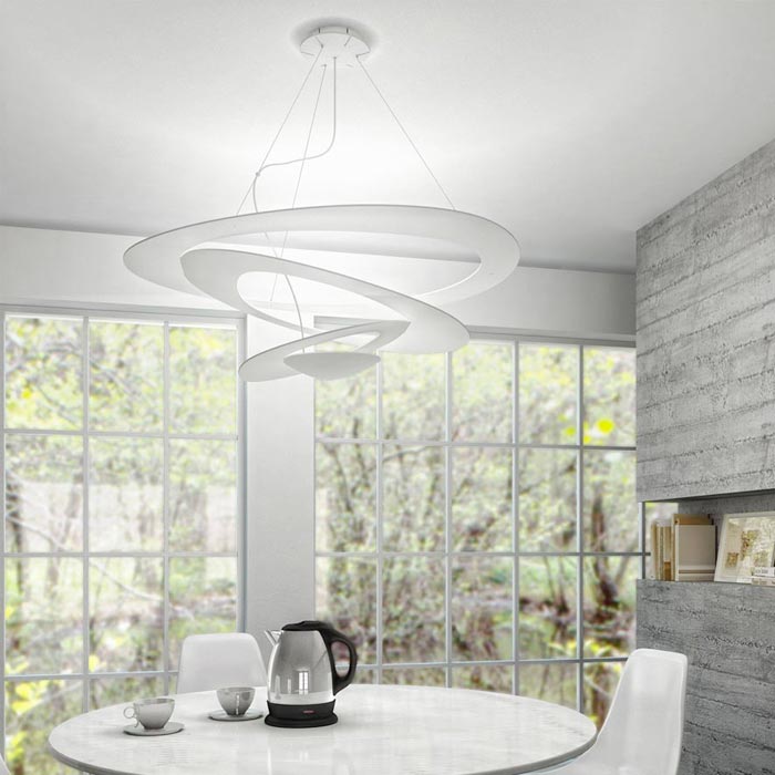 ARTEMIDE Pirce Halo 1239010A Lampadario di Design Bianco