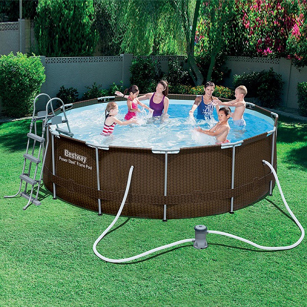 Piscina da Esterno Fuori Terra BESTWAY 366X100cm PVC Rattan