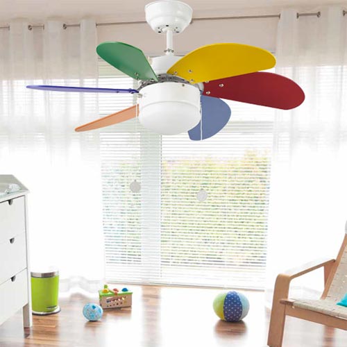 FARO Palao 33179 Ventilatore da Soffitto Multicolore