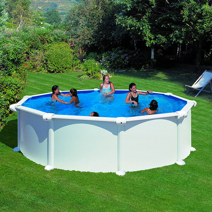 GRE Fidji KITPR460 Piscina Fuori Terra Circolare Acciaio