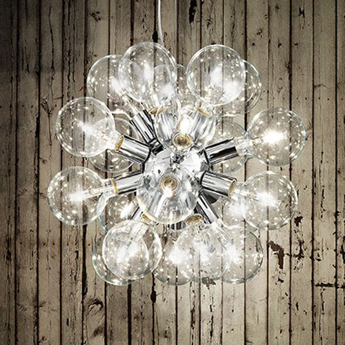 IDEAL LUX Dea SP20 074801 Lampadario Moderno 20 Luci Cromo