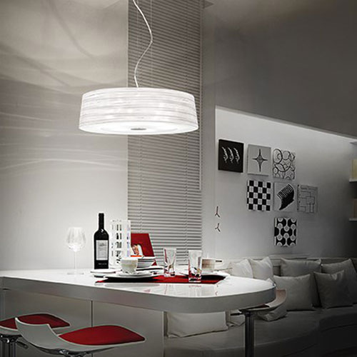 IDEAL LUX Isa SP4 043531 Lampadario Moderno 1 Luce Bianco