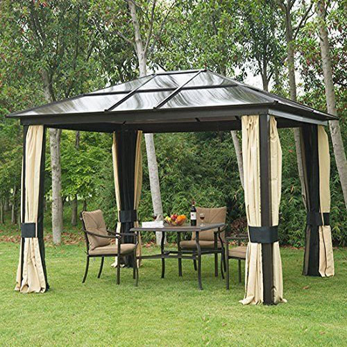 OUTSUNNY ITX-01-08710641 Gazebo da Giardino Lusso Alluminio