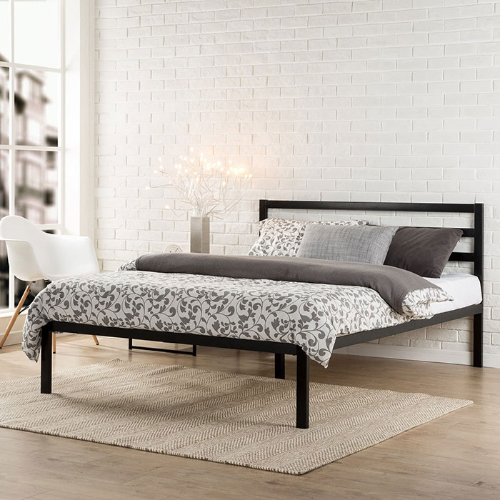 ZINUS Mia EU-ASMPH-15L Letto Matrimoniale in Acciaio