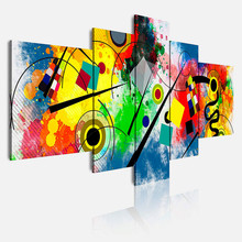 DEKOARTE 438 Quadro Moderno Astratto Kandinsky 5 Pezzi