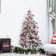 Homcom Albero di Natale Artificiale 210cm 631 Rami Folti, Verde