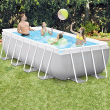 INTEX 26788 Piscina da Esterno Fuori Terra 400x200x100cm Grigia