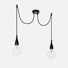 IDEAL LUX Minimal SP2 112671 Lampadario Moderno 2 Luci Nero