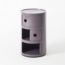 KARTELL Componibili 4967-20 Mobiletto Moderno 3 Elementi Viola