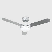 MINISUN B00ZA4XWI8 Ventilatore da Soffitto con Luce Argento