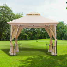 OUTSUNNY IT84C-0050641 Gazebo da Giardino 3x3mt Beige