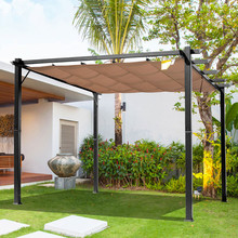 OUTSUNNY IT84C-055BK0631 Gazebo da Giardino Pergola 3x4mt