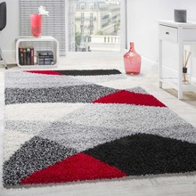 Dimensione:60x100 cm con Motivo Orientale in Rosso Paco Home Tappeto a Pelo Corto per Interni ed Esterni per Il Balcone e la terrazza 