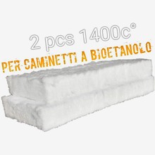 Spugna in Fibra di Ceramica per Bruciatori Biocamini 2 Pezzi