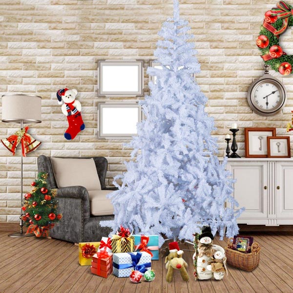 Albero di Natale Finto Bianco 210cm