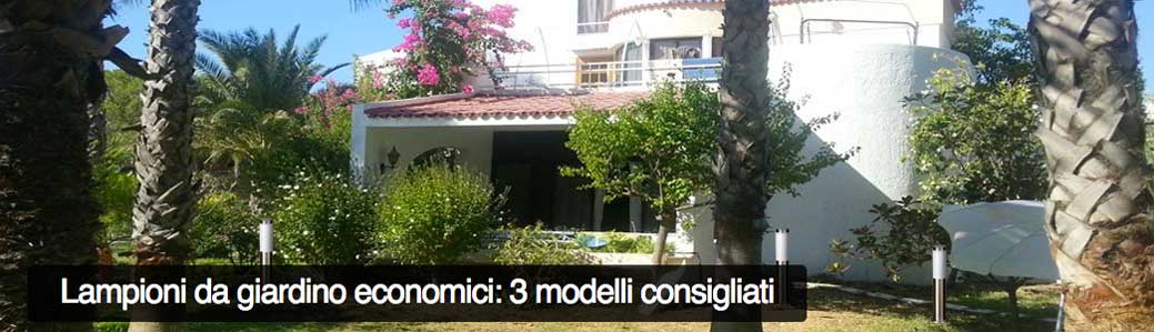 Lampioni da giardino economici: 3 modelli consigliati