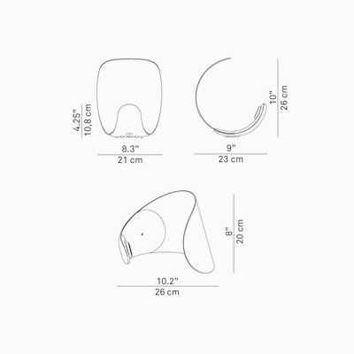 Misure Tecniche Luceplan Curl