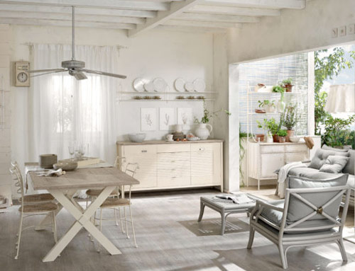 Soggiorno in stile Shabby Chic